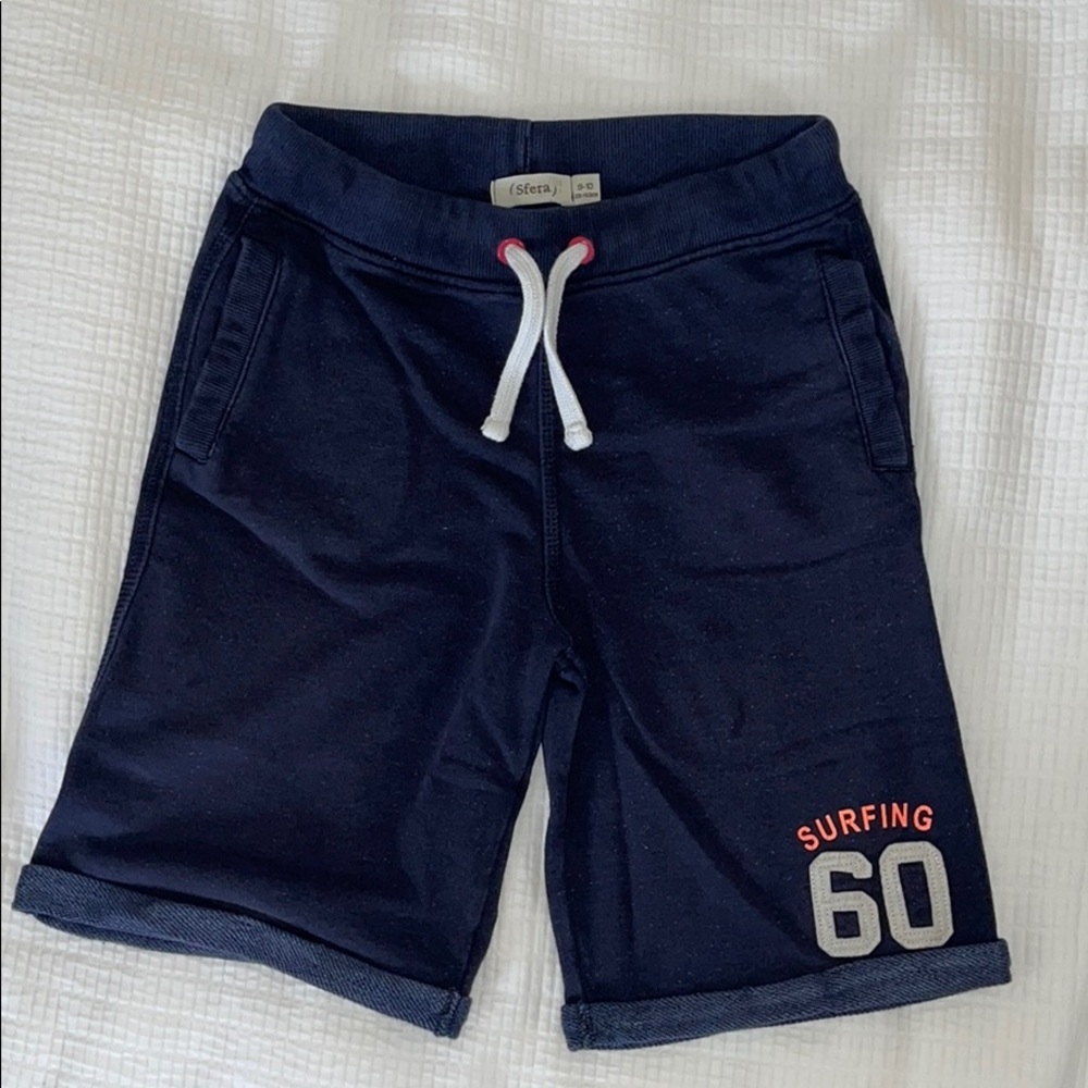 Navy cotton shorts